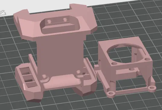 Bộ Ngàm Hotend & Ống Quạt 4010 Cho E3D Nano E3NG v1.2 - Image 1
