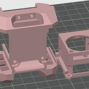 Bộ Ngàm Hotend & Ống Quạt 4010 Cho E3D Nano E3NG v1.2