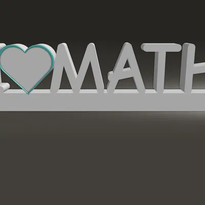 Bảng trang trí toán học (math plaque)