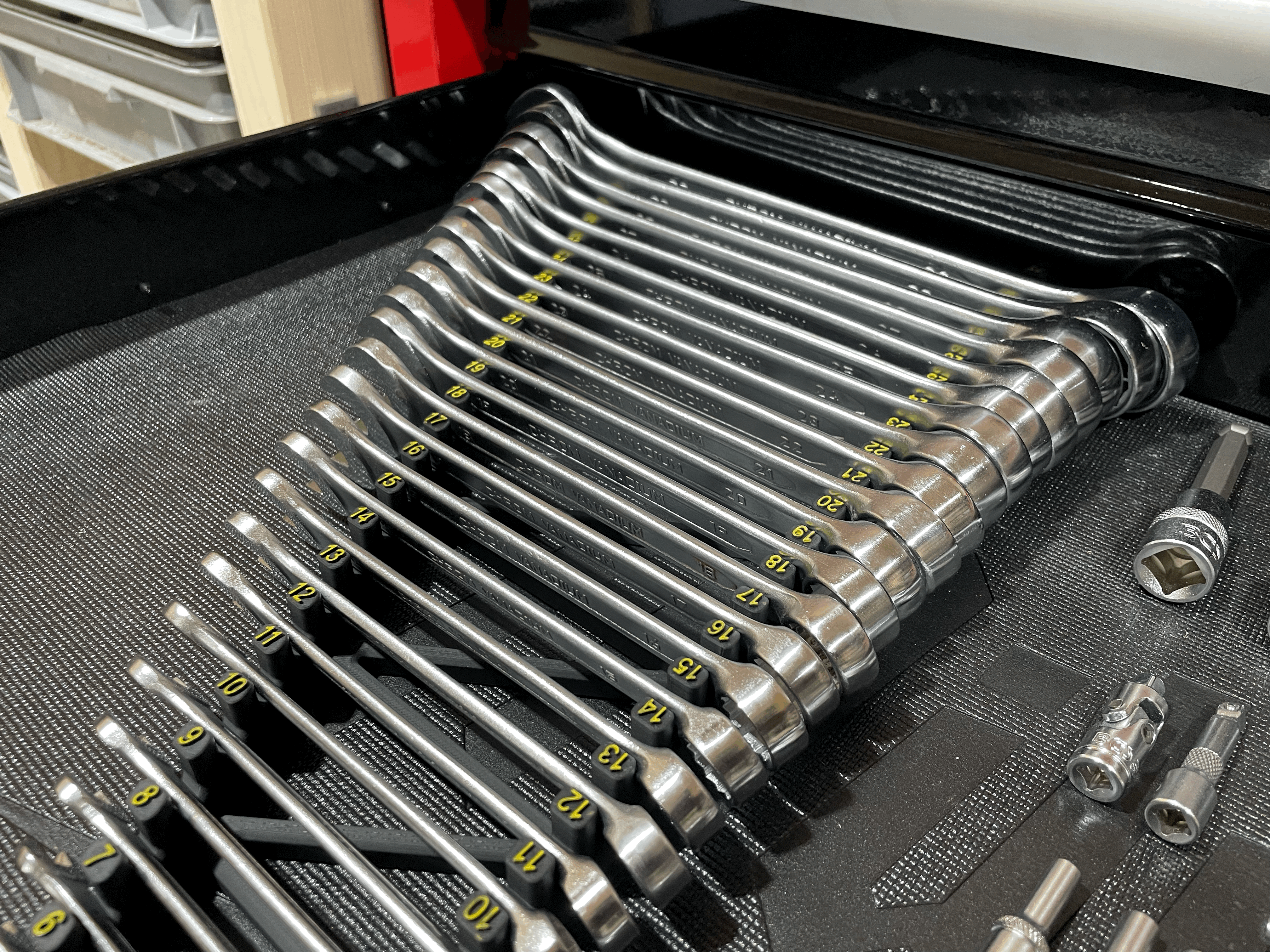 Khay sắp xếp cờ lê 6–32mm (Spanner/Wrench Organizer 6 - 32mm) - Image 2