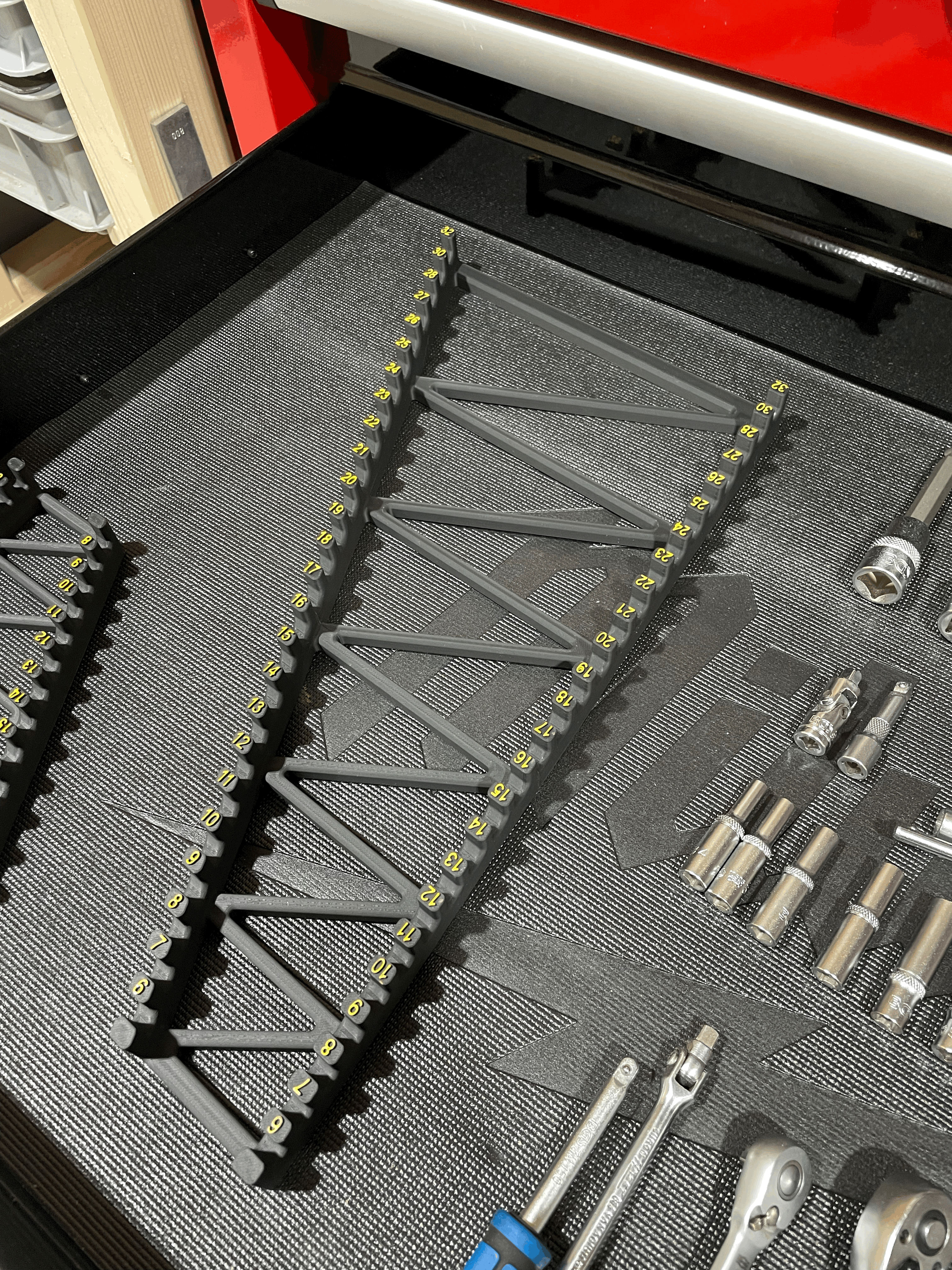 Khay sắp xếp cờ lê 6–32mm (Spanner/Wrench Organizer 6 - 32mm) - Thumbnail 3