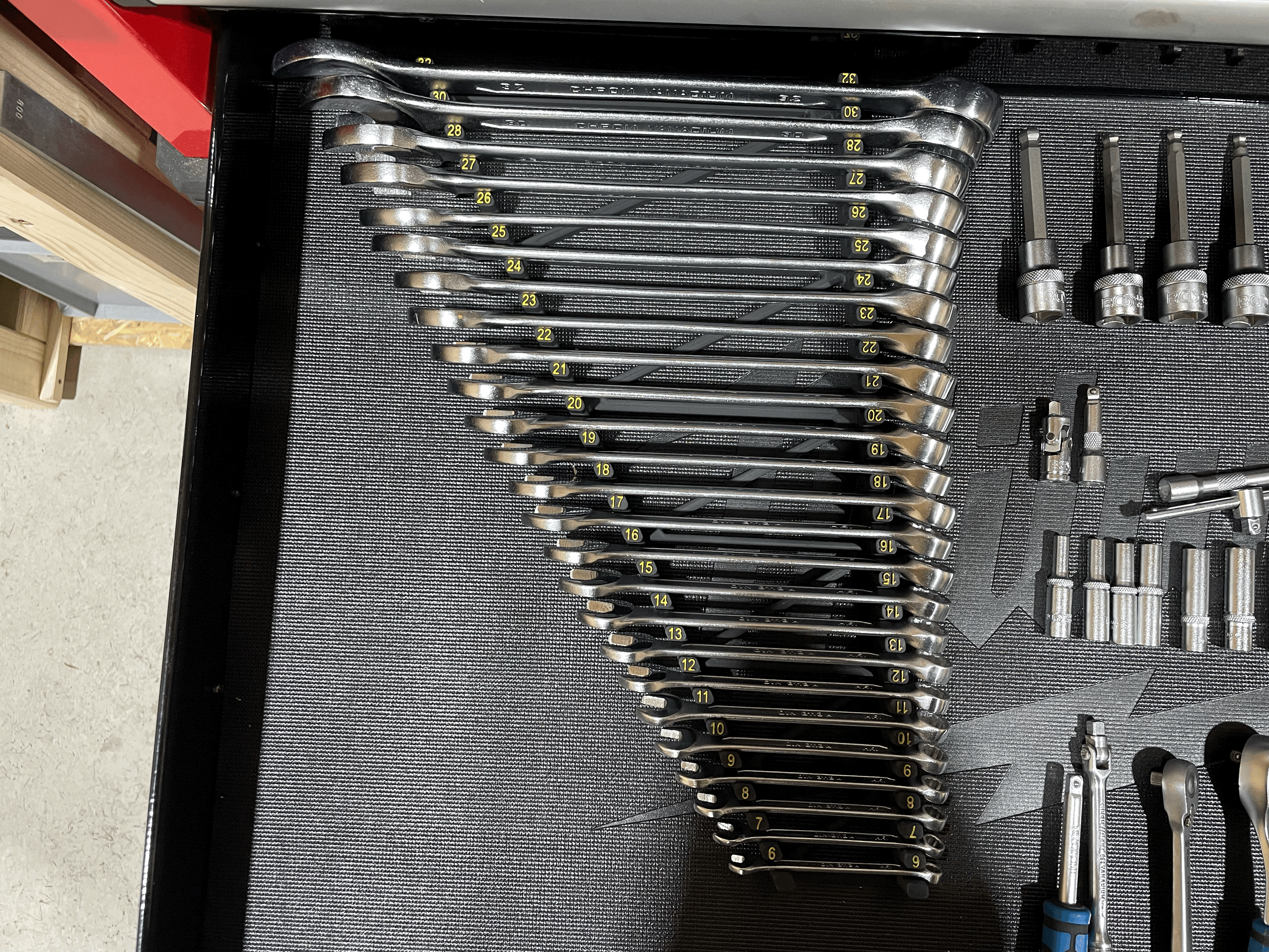 Khay sắp xếp cờ lê 6–32mm (Spanner/Wrench Organizer 6 - 32mm) - Image 4