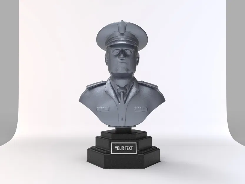 Tượng Bust Cảnh Sát Kèm Chữ Tùy Chỉnh - Image 2