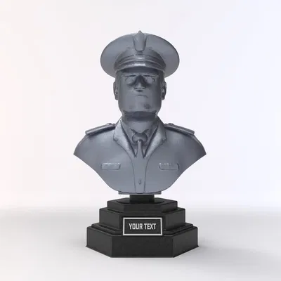 Tượng Bust Cảnh Sát Kèm Chữ Tùy Chỉnh