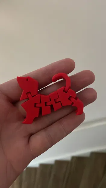 Chó Đồ Chơi Khớp Nối 3D - Mô Hình In 3D Linh Hoạt - Image 3