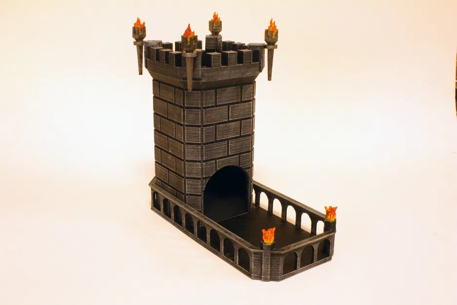 Tháp lăn xúc xắc kèm khay hoán đổi (Dice Tower w/swappable trays) - Image 2
