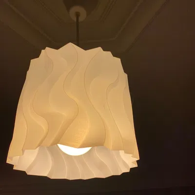 Chụp đèn trần "Distortion 2 Pot" - Đèn thả trần nghệ thuật 3D