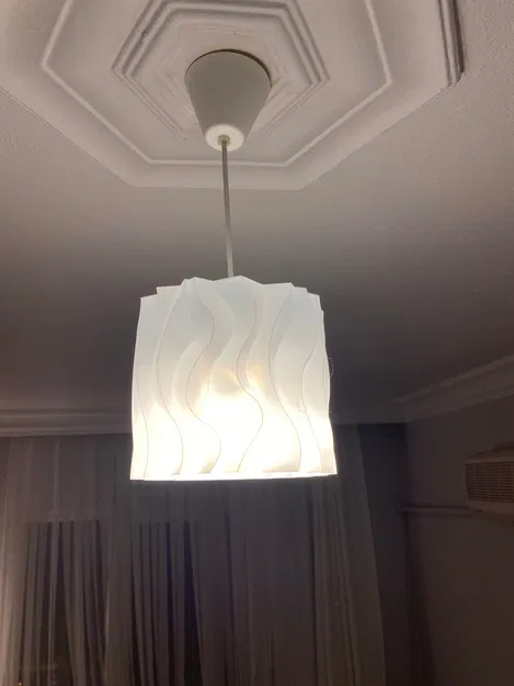 Chụp đèn trần "Distortion 2 Pot" - Đèn thả trần nghệ thuật 3D - Image 2