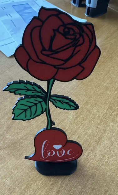 Flowers Rose – Bông hồng có chữ LOVE - Image 2