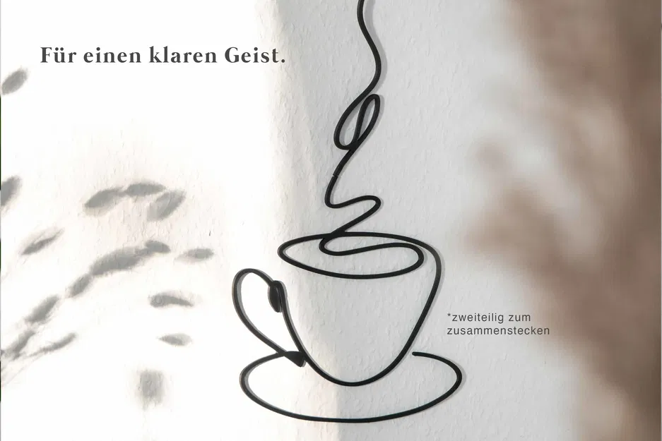 Tranh Tường 3D Tách Cà Phê - Trang Trí Độc Đáo - Image 2