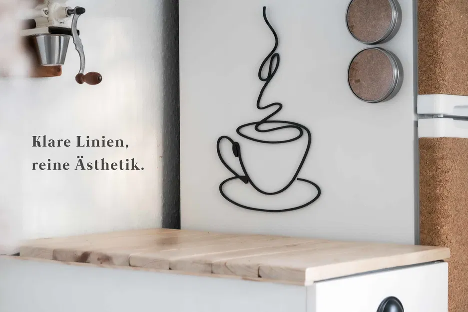 Tranh Tường 3D Tách Cà Phê - Trang Trí Độc Đáo - Image 3