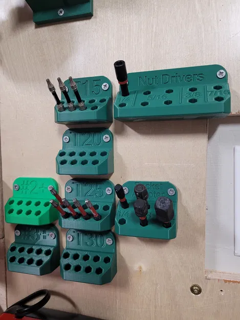 Kệ Treo Tường Đựng Bit (Wall Mount Bit Holder) - Image 1