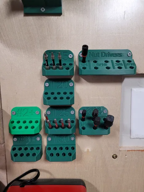 Kệ Treo Tường Đựng Bit (Wall Mount Bit Holder) - Image 2