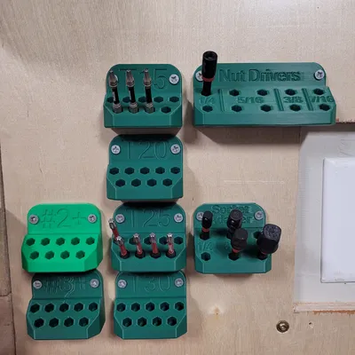 Kệ Treo Tường Đựng Bit (Wall Mount Bit Holder)