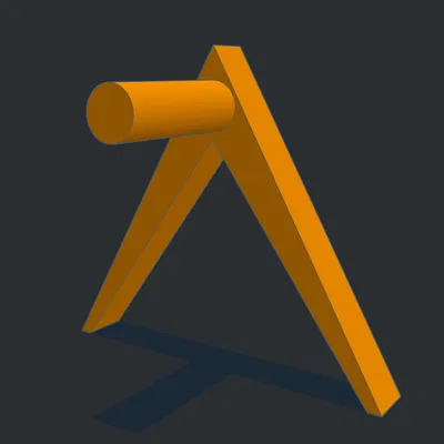 Giá Đỡ Cuộn Sợi Nhựa (Spool Holder) Ender 3 V3 KE Đơn Giản