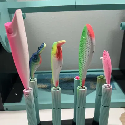 Giá giữ mồi câu để sơn (Lure holder for painting)