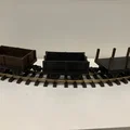 Toa phẳng chở đường 4 trục “Sugar” G-scale / Gauge 1 - Thumbnail 1
