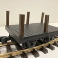 Toa phẳng chở đường 4 trục “Sugar” G-scale / Gauge 1 - Thumbnail 2