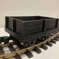 Toa phẳng chở đường 4 trục “Sugar” G-scale / Gauge 1 - Thumbnail 3