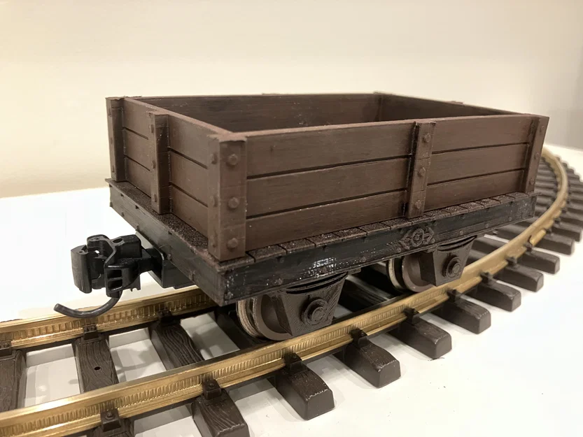 Toa phẳng chở đường 4 trục “Sugar” G-scale / Gauge 1 - Image 4