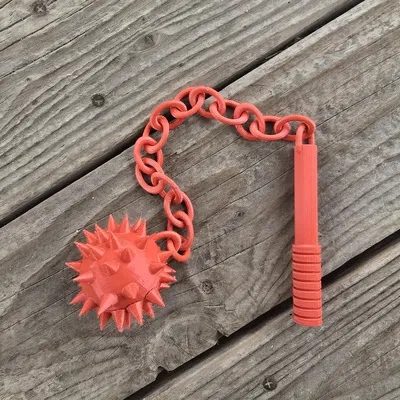 Chùy Gai Gắn Xích (Spiked Mace on Chain)