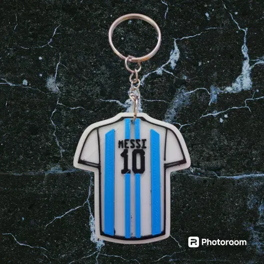 Móc Khóa Áo Đấu Messi Số 10 3D - Quà Tặng Fan Bóng Đá - Image 1
