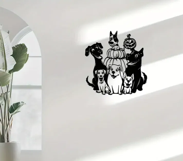 Tranh Treo Tường 3D "Những Chú Chó Dễ Thương" Độc Đáo - Image 1