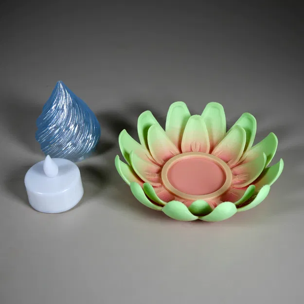Đèn Tealight Ngọn Lửa Hoa Diwali - Image 3