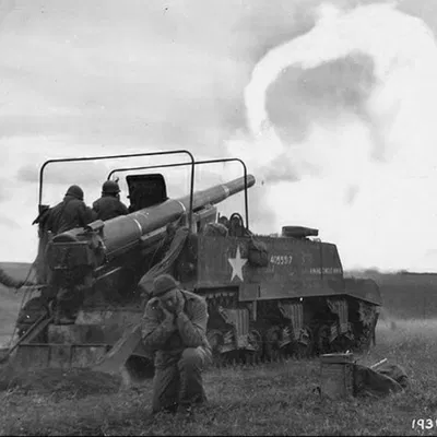 Mô hình xe pháo tự hành M12/M40 155mm của Mỹ