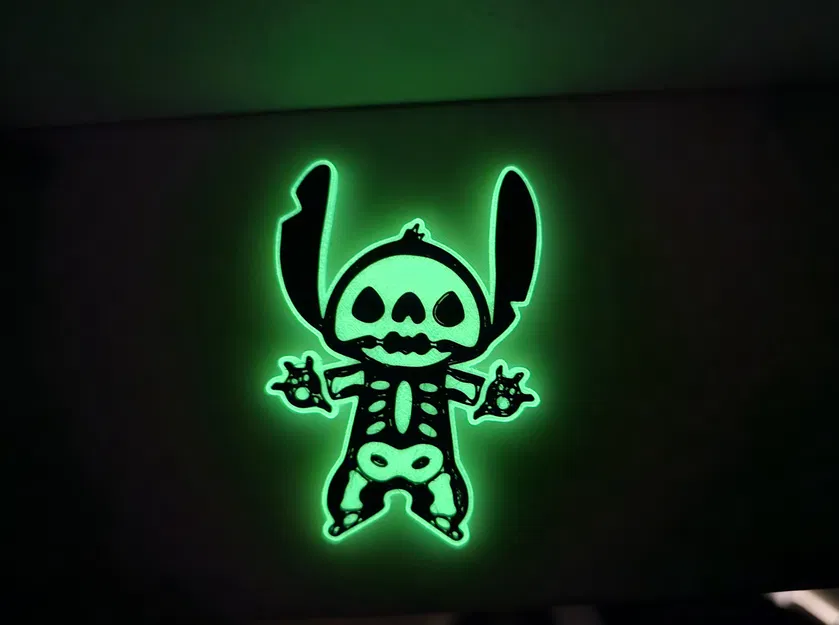Mô Hình Stitch Xương Phát Sáng Độc Đáo - Trang Trí Halloween - Image 1