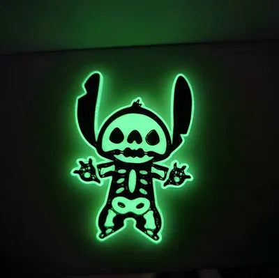 Mô Hình Stitch Xương Phát Sáng Độc Đáo - Trang Trí Halloween