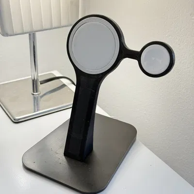 Kệ sạc MagSafe treo đôi cho iPhone & Apple Watch (Double Floating)