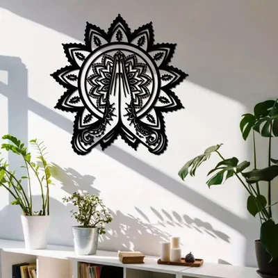 Tranh Hoa Sen Mandala Yoga - Vật Trang Trí Tường Ý Nghĩa