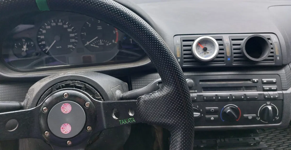 Ốp cửa gió BMW E46 gắn đồng hồ 52mm (vent gauge pod) - Image 1