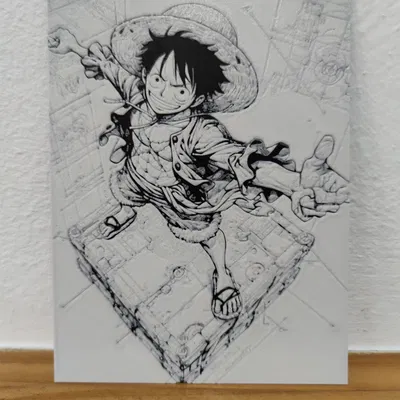 Mô Hình Hueforge Luffy - Tượng One Piece 3D Độc Đáo