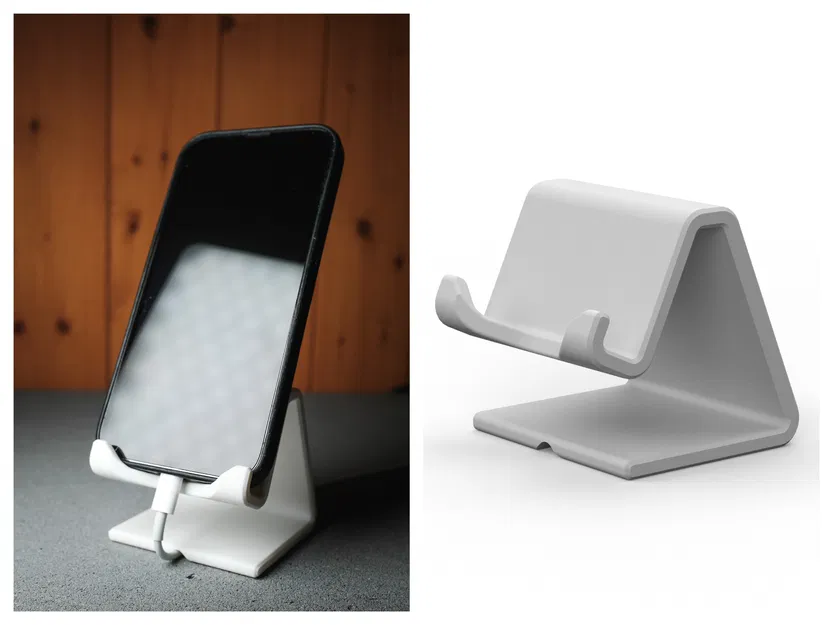 Chân đế iPhone 3D - Tiện lợi, dễ in, hỗ trợ sạc - Image 1