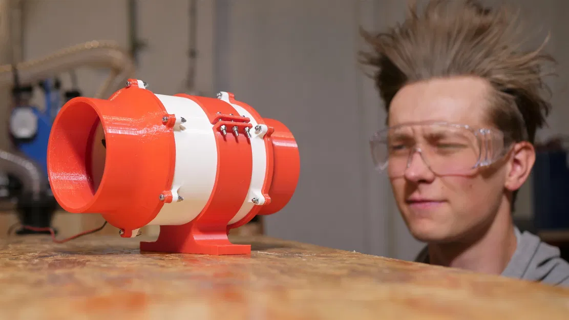 Quạt Duct Fan in 3D dùng Motor 775 - Image 5