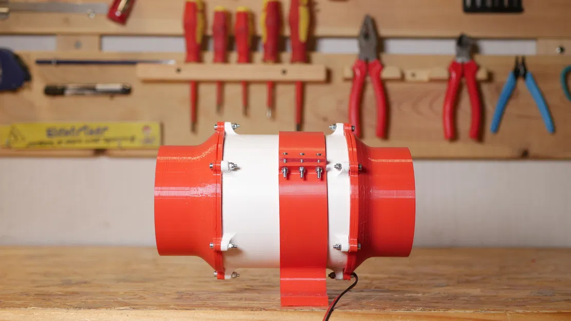 Quạt Duct Fan in 3D dùng Motor 775 - Image 6