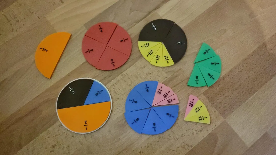 Bộ học phân số (Fraction learning kit) - Image 1