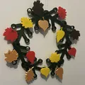 Vòng Hoa Lego Lá Mùa Thu Khổng Lồ - Trang Trí Độc Đáo - Thumbnail 1