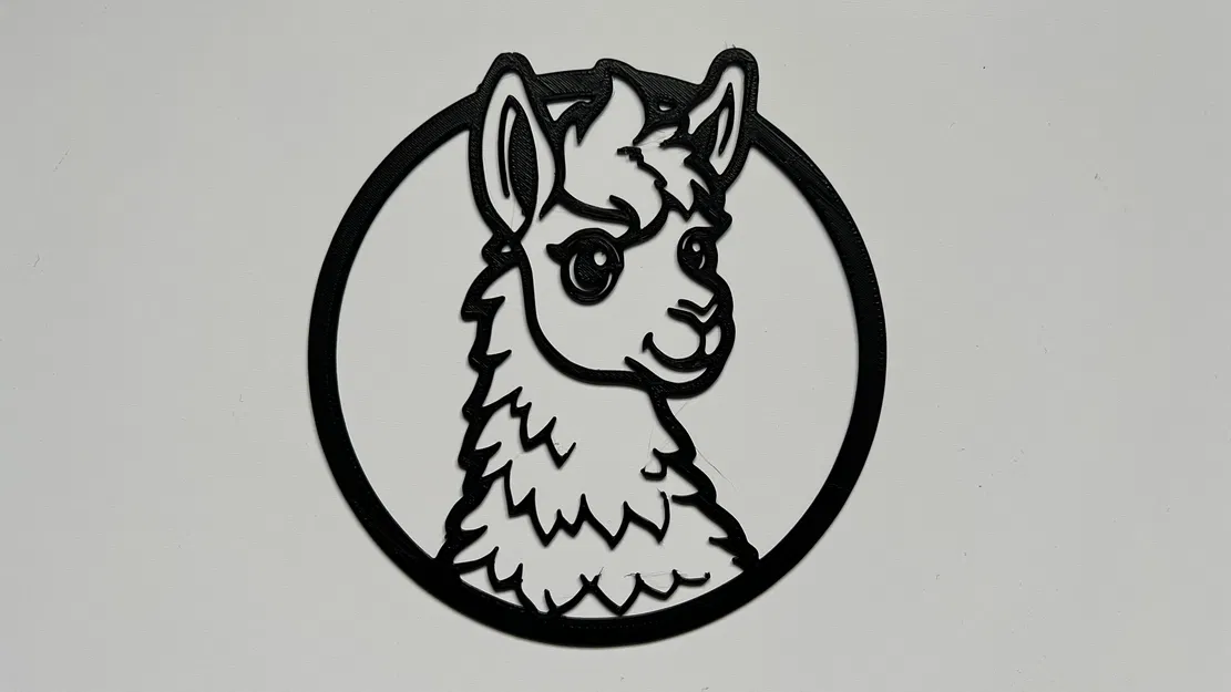 Trang Trí Tường Hình Lama 3D Dễ Thương - Món Quà Độc Đáo - Image 1