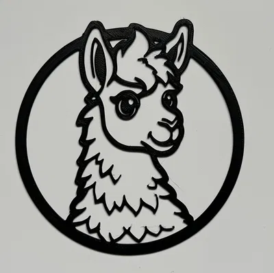 Trang Trí Tường Hình Lama 3D Dễ Thương - Món Quà Độc Đáo