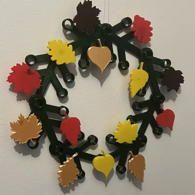 Vòng Lá Mùa Thu Lego 2024 - Trang Trí Độc Đáo