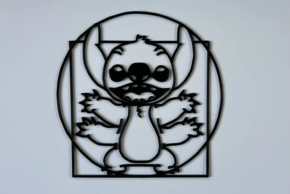 Tranh treo tường Stitch Vitruvian Man - Image 1