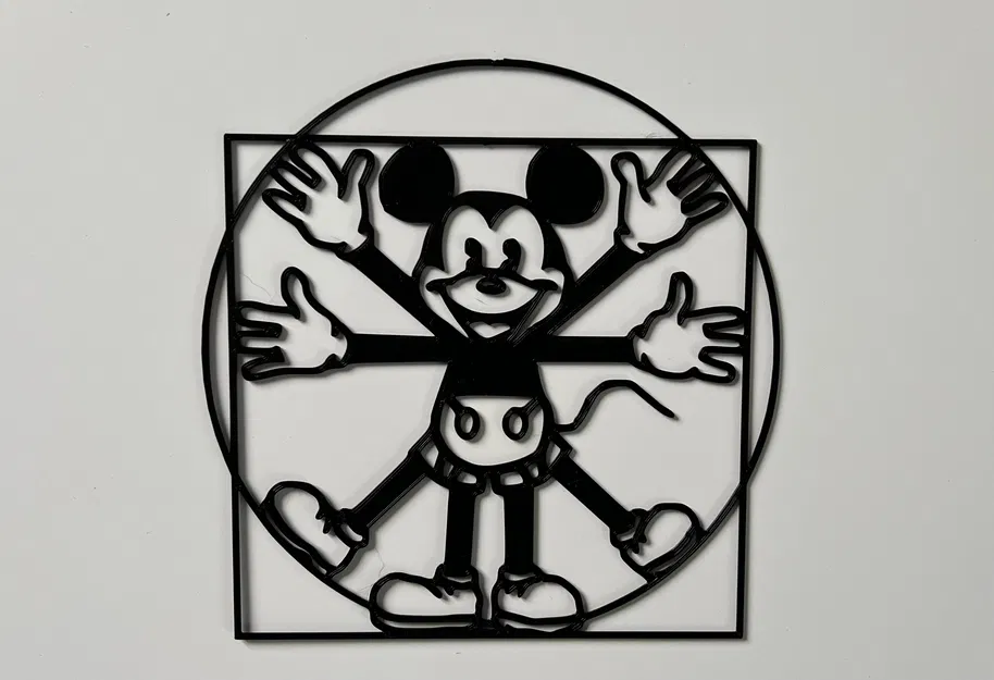 Tranh Treo Tường Mickey Mouse Vitruvian Man (Wall Art) - Image 1