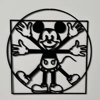 Tranh Treo Tường Mickey Mouse Vitruvian Man (Wall Art)
