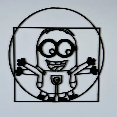 Wall Art Minions Vitruvian Man