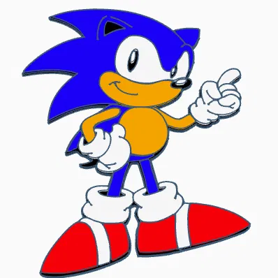 Mô Hình 3D Sonic Siêu Tốc - Tự Tay Tạo Nên Huyền Thoại