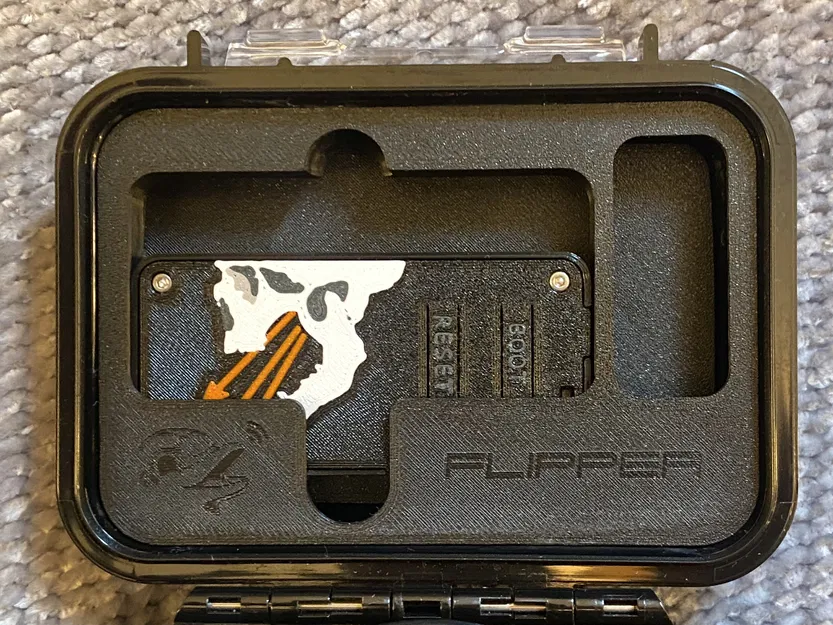 Case Flipper Zero Wi‑Fi Module dùng Ruthex insert + logo Marauder Skull - Image 2