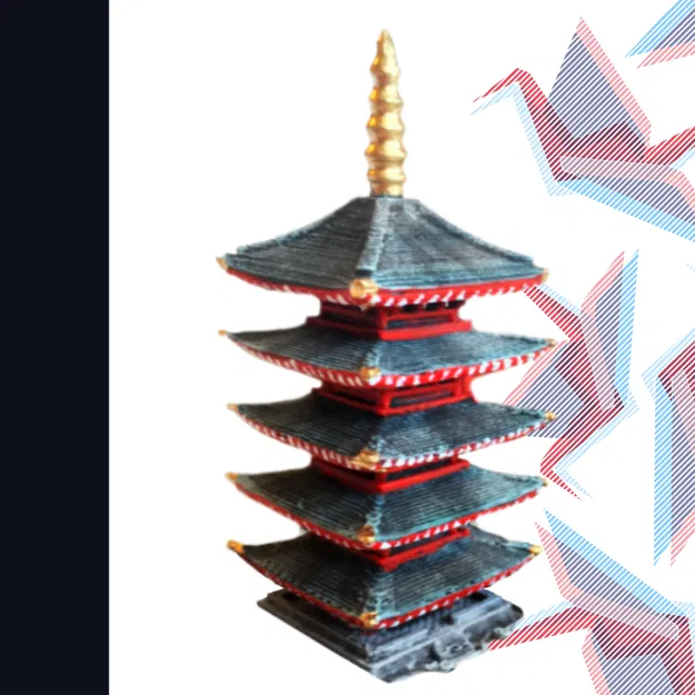Tháp Pagoda Nhật Bản Đơn Giản (Simple Japanese Pagoda) - Image 1